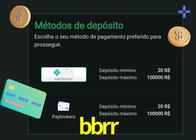 O cassino bbrr oferece uma grande variedade de métodos de pagamento